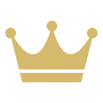 Gold crown logo for The Main Character Effect on transparent background
