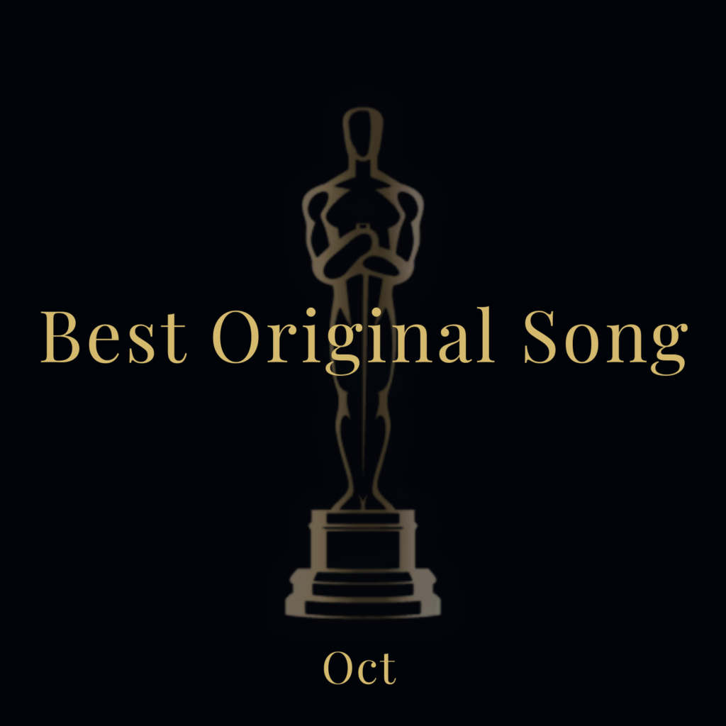 Best Original Song prediction graphic for Oct