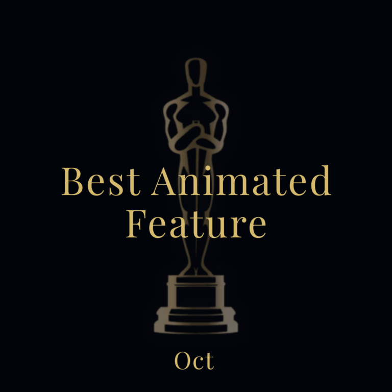 Best Animated Feature prediction graphic for Oct