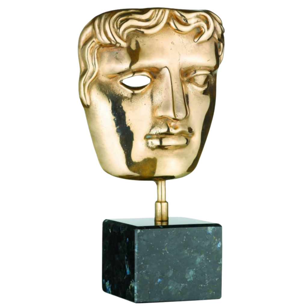 BAFTA Mask Statuette with Transparent Background