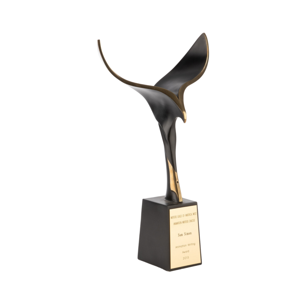 Writers Guild of America (WGA) trophy with Transparent Background