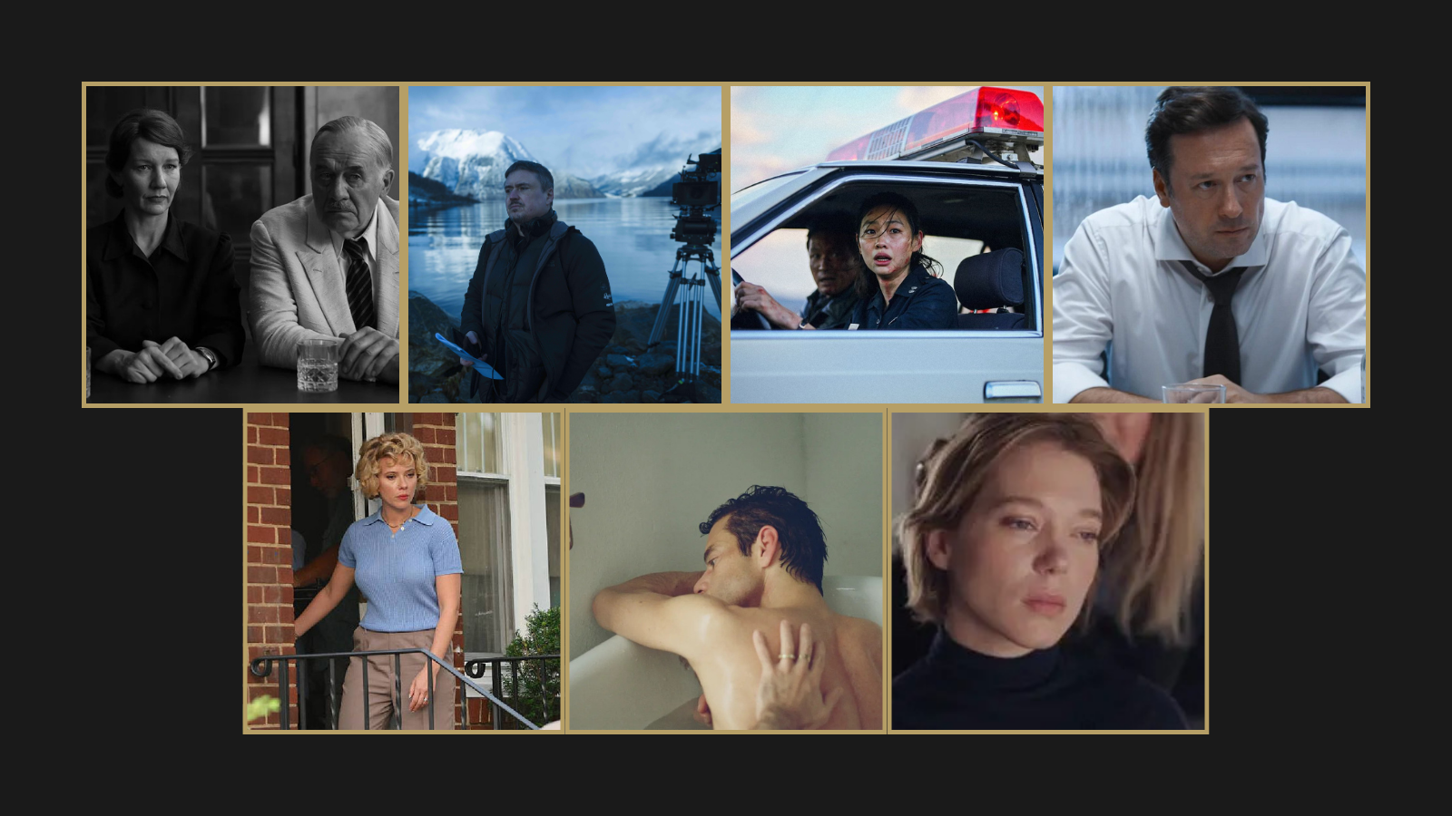 Collage featuring seven stills from selected Cannes 2026 In Competition films highlighted in an anticipation and predictions article