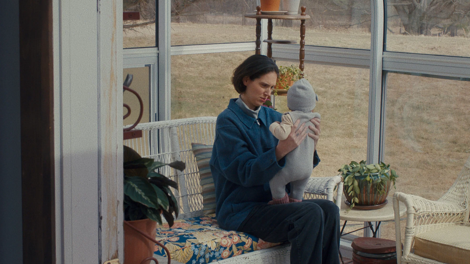 Sorry, Baby (2025) - Agnes holding the baby still