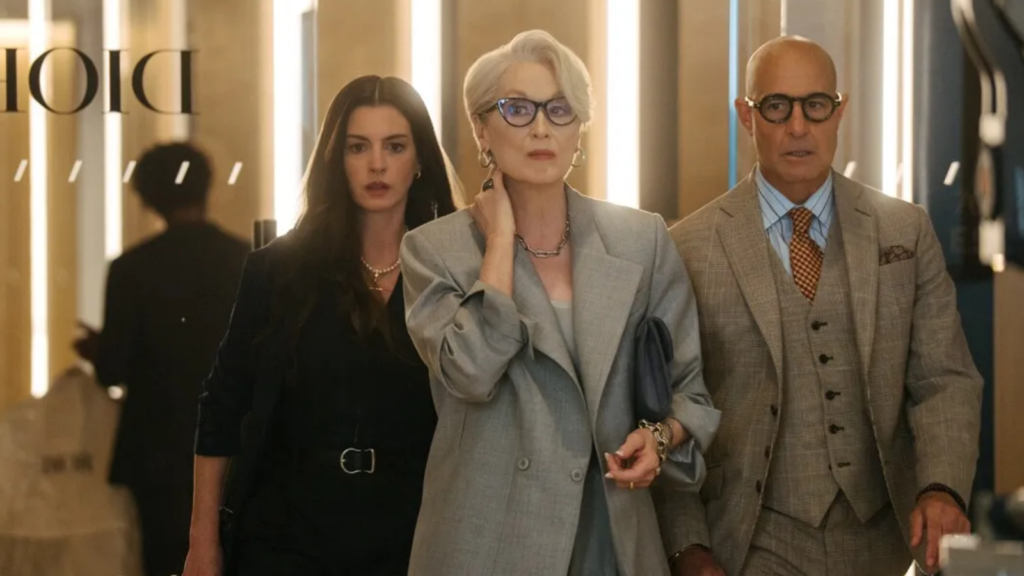 The Devil Wears Prada 2 (2026) - Hathaway, Streep, and Tucci still