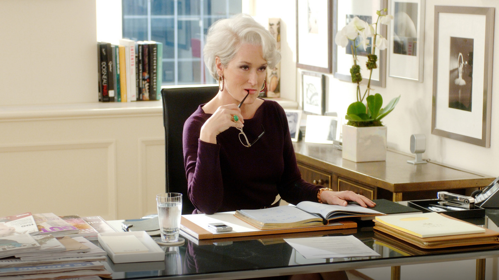 The Devil Wears Prada (2006) - Meryl Streep at desk still
